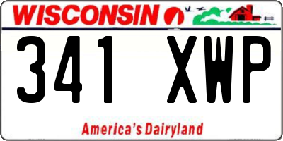 WI license plate 341XWP