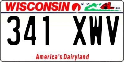 WI license plate 341XWV