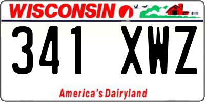 WI license plate 341XWZ
