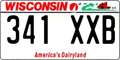 WI license plate 341XXB