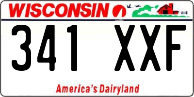 WI license plate 341XXF