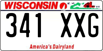 WI license plate 341XXG