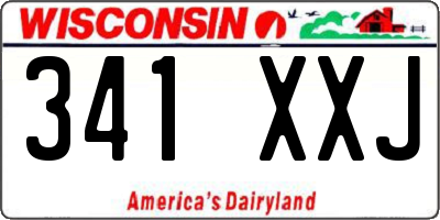 WI license plate 341XXJ