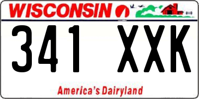 WI license plate 341XXK