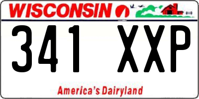 WI license plate 341XXP