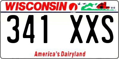 WI license plate 341XXS