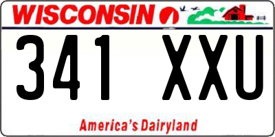 WI license plate 341XXU