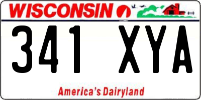 WI license plate 341XYA