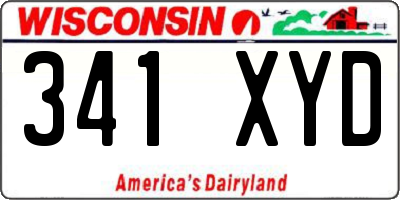 WI license plate 341XYD