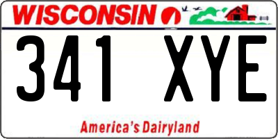 WI license plate 341XYE