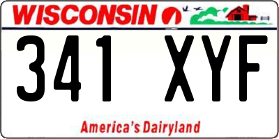 WI license plate 341XYF