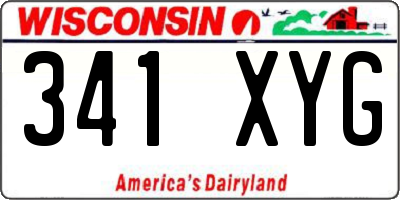 WI license plate 341XYG