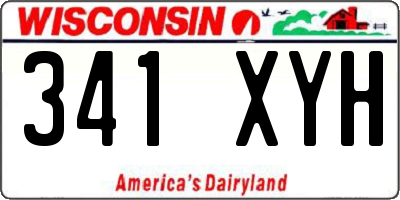 WI license plate 341XYH