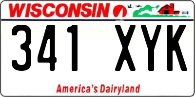 WI license plate 341XYK