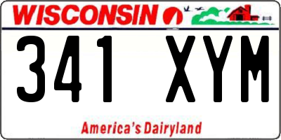 WI license plate 341XYM