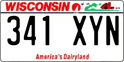 WI license plate 341XYN