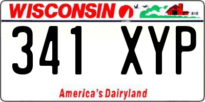 WI license plate 341XYP