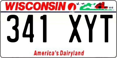 WI license plate 341XYT