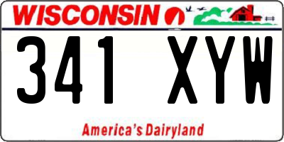 WI license plate 341XYW
