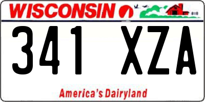 WI license plate 341XZA