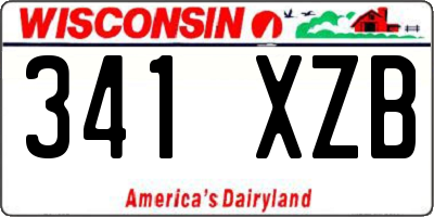 WI license plate 341XZB