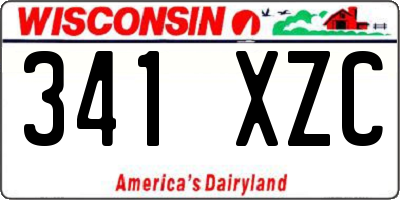 WI license plate 341XZC