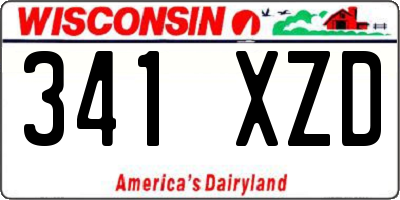 WI license plate 341XZD