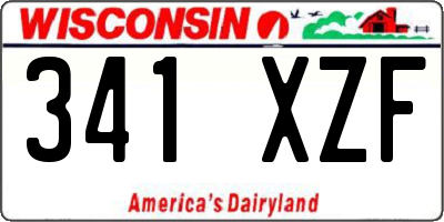 WI license plate 341XZF