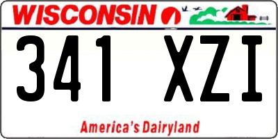 WI license plate 341XZI