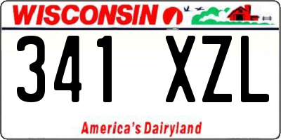 WI license plate 341XZL