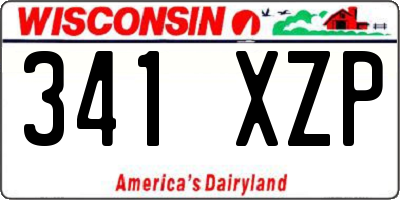 WI license plate 341XZP