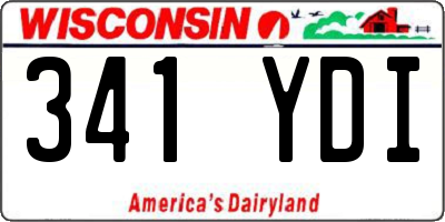WI license plate 341YDI