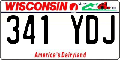 WI license plate 341YDJ