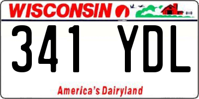 WI license plate 341YDL