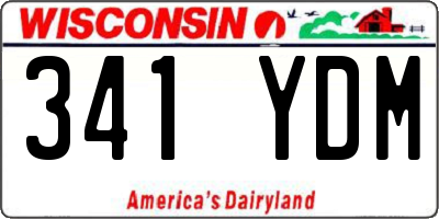 WI license plate 341YDM