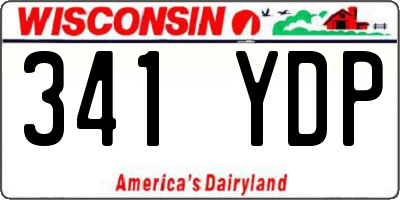 WI license plate 341YDP