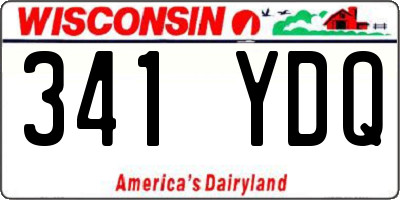 WI license plate 341YDQ