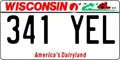 WI license plate 341YEL