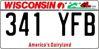 WI license plate 341YFB