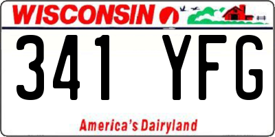 WI license plate 341YFG