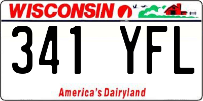 WI license plate 341YFL