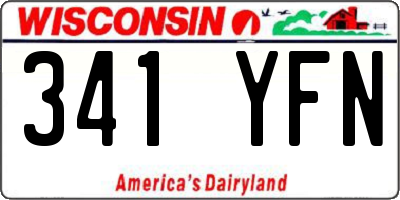 WI license plate 341YFN