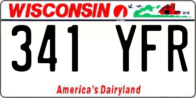WI license plate 341YFR