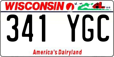 WI license plate 341YGC