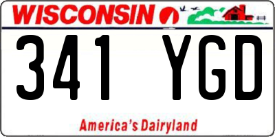 WI license plate 341YGD