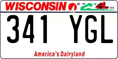 WI license plate 341YGL