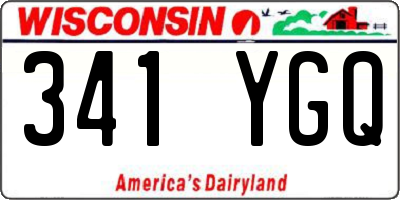 WI license plate 341YGQ