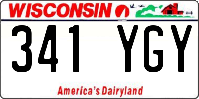 WI license plate 341YGY