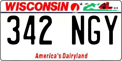 WI license plate 342NGY