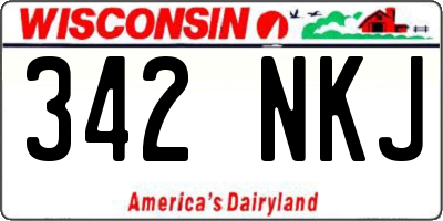 WI license plate 342NKJ